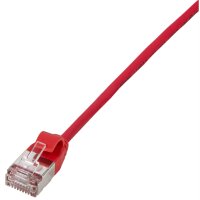 LogiLink Patchkabel Ultraflex, Kat. 6A, U FTP, 0,3 m, rot