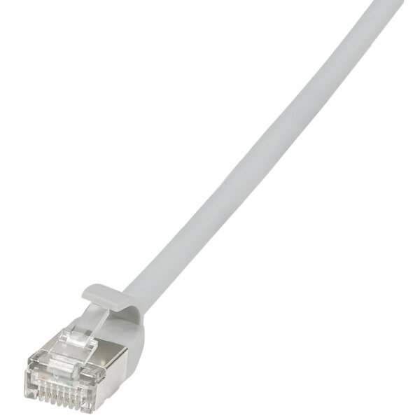 LogiLink Câble patch Ultraflex, Cat. 6A, U/FTP, 0,3 m, gris