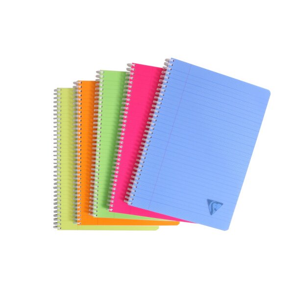 CLAIREFONTAINE Spiralheft ass. A4 328146 liniert 90 Blatt