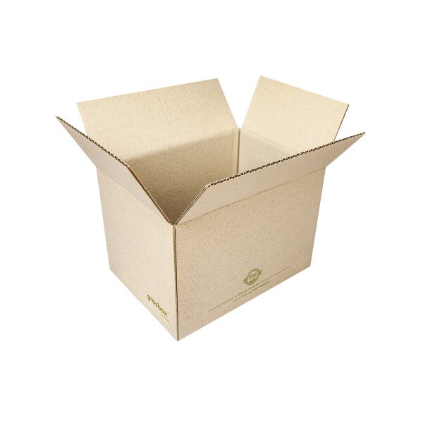 NEUTRAL Faltbox Graspapier 566321 150x160x220mm 25 Stk.