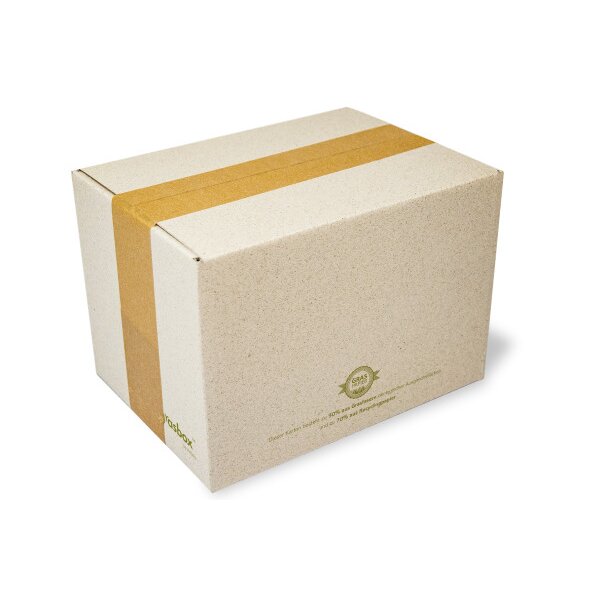 NEUTRAL Faltbox Graspapier 566321 150x160x220mm 25 Stk.