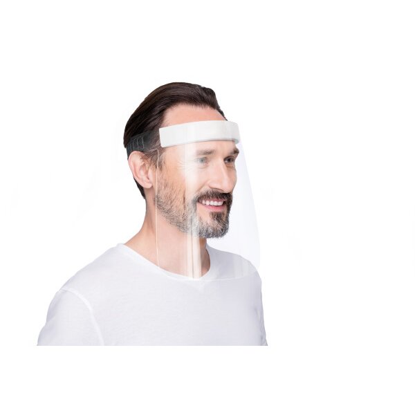 MAGNETOPLAN &Eacute;cran facial rPET 25x32x75mm 1102501 blanc, transparent 5 pcs.