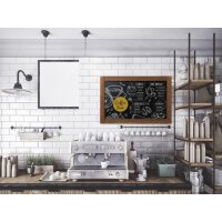 Bi-Office Kreidetafel, braun, rustikal, 1.000 x 700 mm