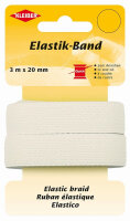 KLEIBER Ruban élastique, 3 m x 20 mm, blanc