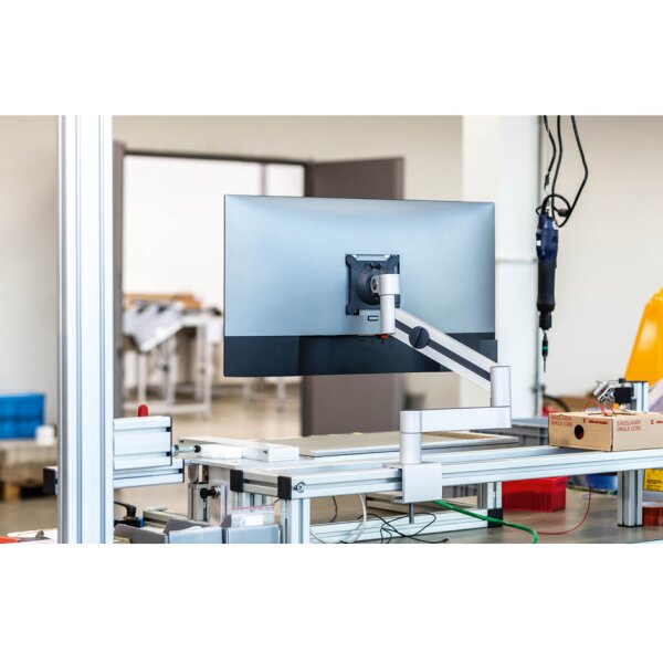 DURABLE Support avec bras pour 1 écran, fixation passe-câble