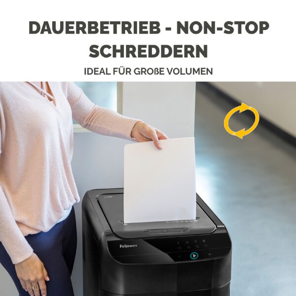 Fellowes Destructeur de documents AutoMax 600M,coupe croisée