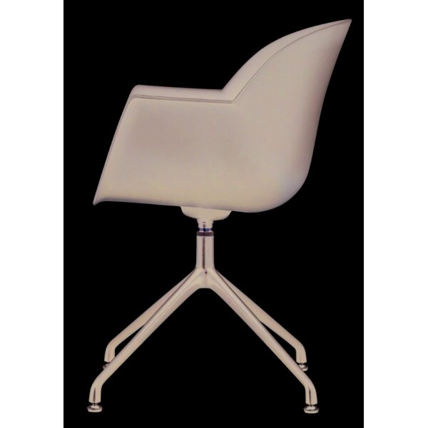 PAPERFLOW Chaise visiteur MOON, set de 2, noir