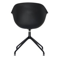 PAPERFLOW Chaise visiteur MOON, set de 2, noir