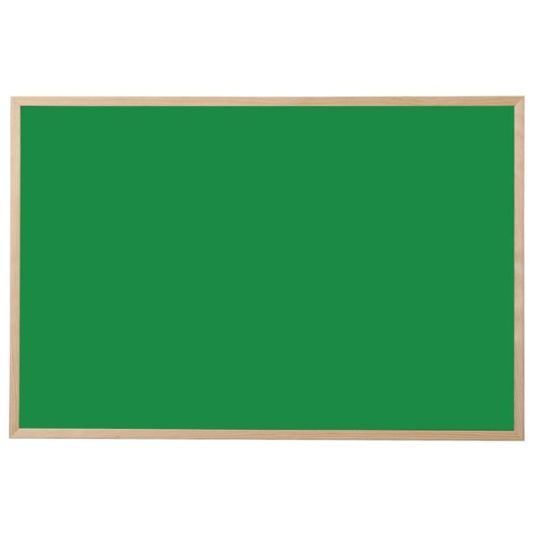 Bi-Office Kreidetafel, Naturholz, gr&uuml;n, 900 x 600 mm