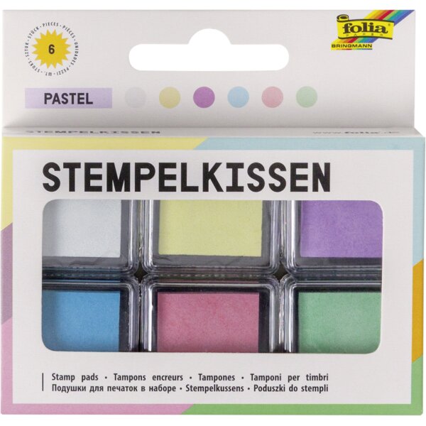 folia Stempelkissen Set "Neon", 6-farbig sortiert
