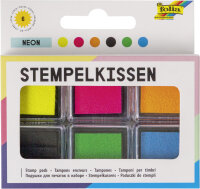 folia Stempelkissen Set "Neon", 6-farbig sortiert