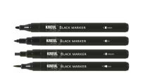KREUL Black Marker, brush, noir