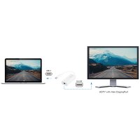 LogiLink USB-C - Mini DisplayPort Adapterkabel, weiss