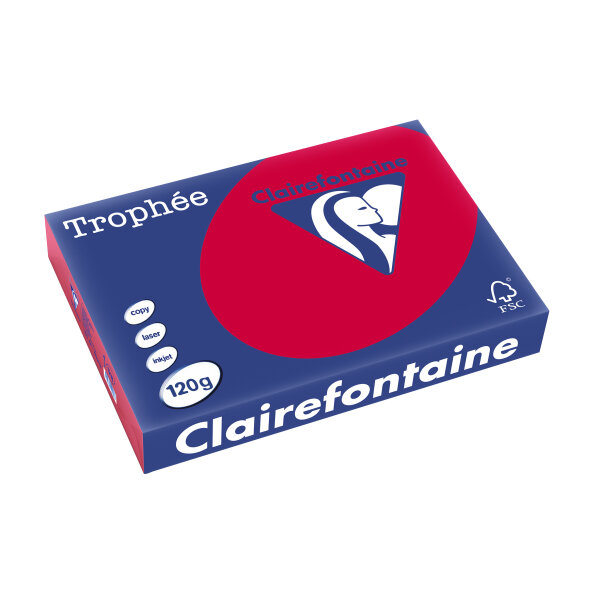 Clairefontaine Papier universel Trophée, A4, rouge groseille