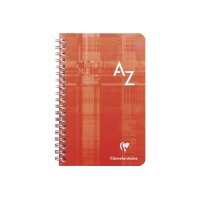 CLAIREFONTAINE Carnet spirale ass. 7,5x12cm 8589 5mm, A-Z...