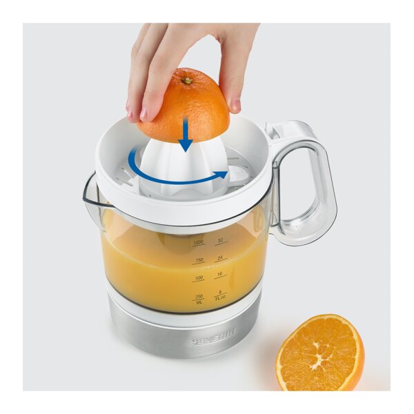 SEVERIN Presse-agrumes CP 3535, 40 watt, 1,0 litre, blanc