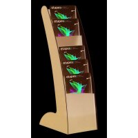 PAPERFLOW Porte-prospectus Courbo Slim, 6 casiers