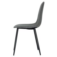 PAPERFLOW Chaise visiteur MUST, set de 2, safran