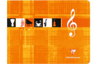 CLAIREFONTAINE Cahier musique Italian 22x17cm 3754 blanc...