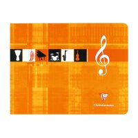 CLAIREFONTAINE Musikheft Italian 22x17cm 3754 weiss 24 Blatt