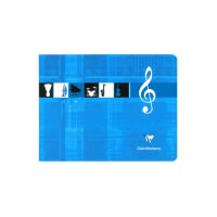 CLAIREFONTAINE Musikheft Italian 22x17cm 3754 weiss 24 Blatt