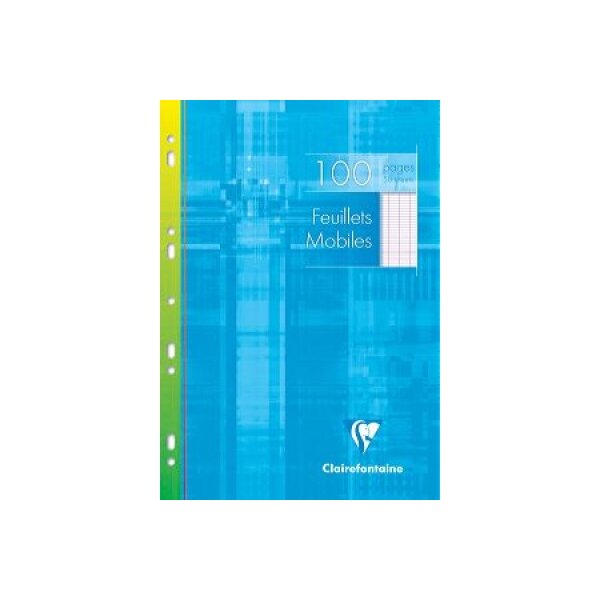 CLAIREFONTAINE Feuille perfor&eacute;e classeur A4 1731 a. colonnes 50 pcs.