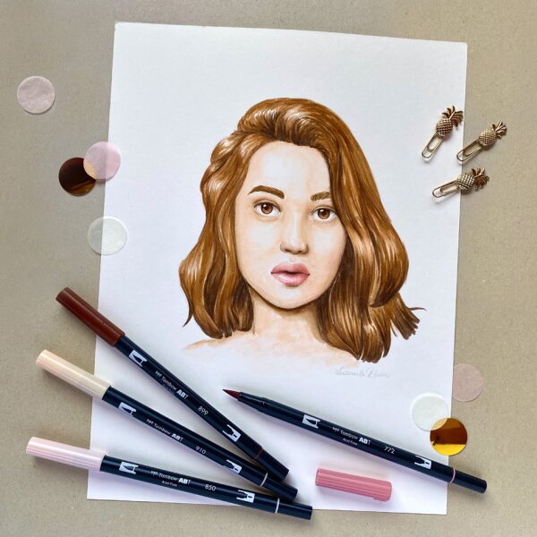 Tombow Doppelfasermaler "DUAL BRUSH PEN ABT",Portrait Colors