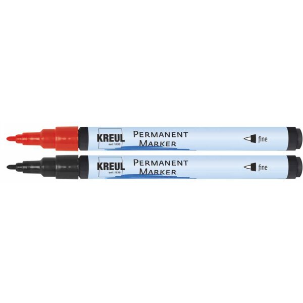 KREUL Permanent-Marker, fine, schwarz