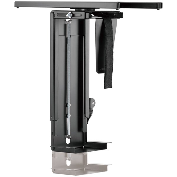 LogiLink PC-Halter, aus Metall, dreh- & ausziehbar, schwarz