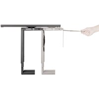 LogiLink PC-Halter, aus Metall, dreh- & ausziehbar, schwarz