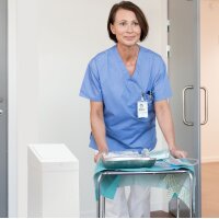 TORK Poubelle, métal, 50 litres, blanc