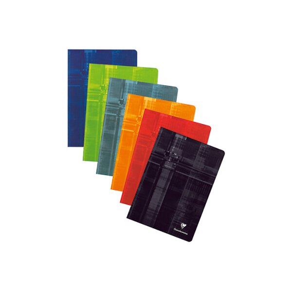 CLAIREFONTAINE Cahier ass. A4 63162 5mm, quadrillé 48 feuilles