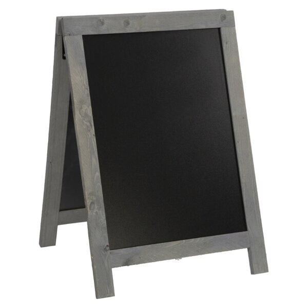 Securit Panneau trottoir NATURE, avec tableau noir, gris