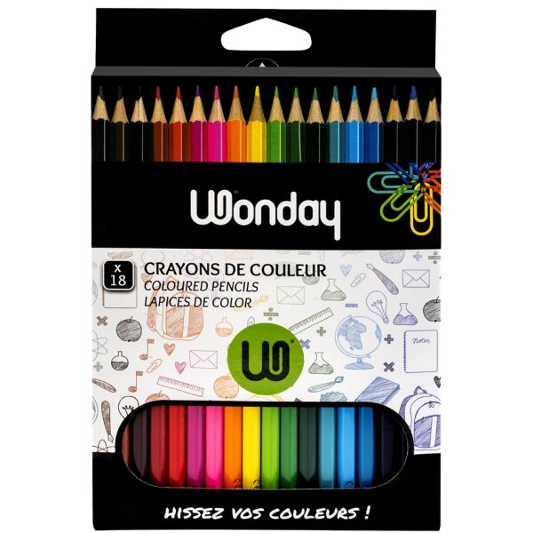 Wonday Hexagonal-Buntstift, 12er Kartonetui