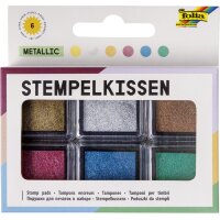 folia Stempelkissen Set "Basic", 6-farbig sortiert