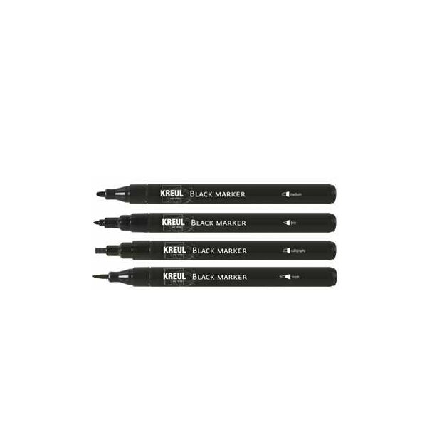 KREUL Black Marker, medium, noir