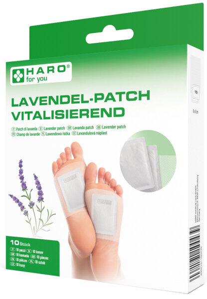 HARO Lavendel-Patch, Fusssohlen, 80 x 60 mm, weiss