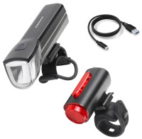 FISCHER Kit déclairage LED batterie USB TWIN, 30 Lux