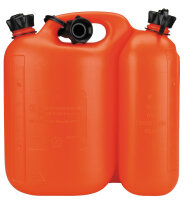 uniTEC Jerrican double pour carburant, 5,5 l + 3 l, orange