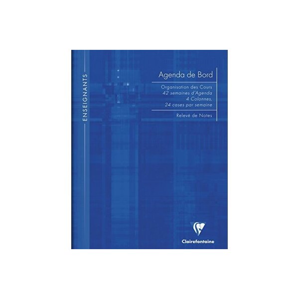CLAIREFONTAINE Matris Agenda maître A4 9059 ligné francais 72 feuilles