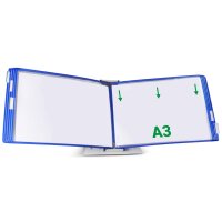 djois by tarifold Poche à pivot, A3 paysage, bleu