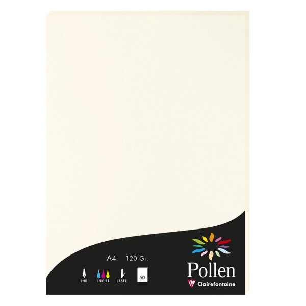 Pollen by Clairefontaine Papier DIN A4, perlmutt-elfenbein