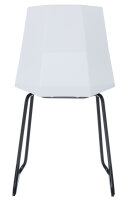 PAPERFLOW Chaise visiteur CUBE, set de 2, blanc