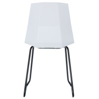 PAPERFLOW Chaise visiteur CUBE, set de 2, blanc