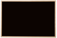 Bi-Office Tableau noir, bois naturel, 800 x 600 mm, noir