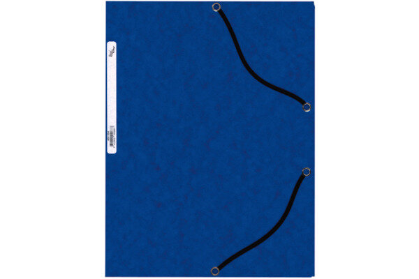 BÜROLINE Pochette à élastique A4 460694 bleu, carton