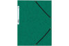 BÜROLINE Pochette à élastique A4 460695 vert, carton