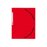 BÜROLINE Gummibandmappe A4 460697PE1U rot, Karton