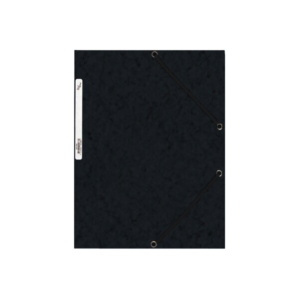 BÜROLINE Gummibandmappe A4 460699PE1U schwarz, Karton