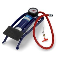 cartrend Fussluftpumpe Einzylinder, blau